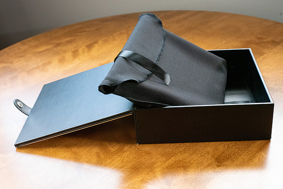 Black Leather Album Case
