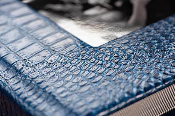 Exotic Leather Corner Detail