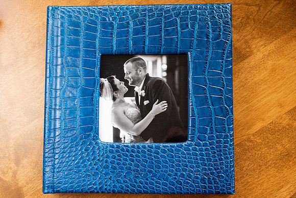 Exotic Leather Cover with Cameo
